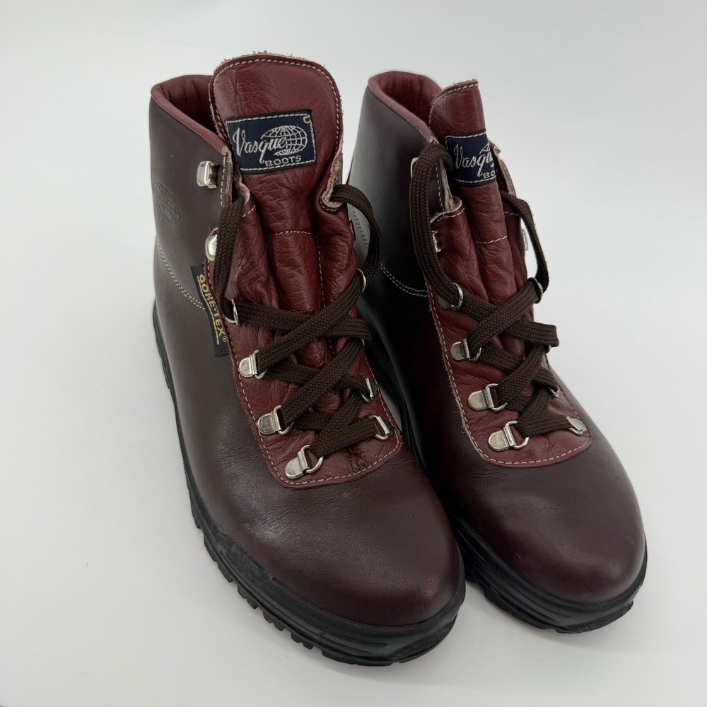 Vasque Sundowner 7536 Made in Italy Gore-Tex Men's 8N Skywalk Leather Boots EUC